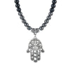 Pendant Necklace Hand Of Fatima Geometric Black Sand Black Gallstone Alloy Electroplated Unisex O Chain