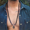 Pendant Necklace Hand Of Fatima Geometric Black Sand Black Gallstone Alloy Electroplated Unisex O Chain