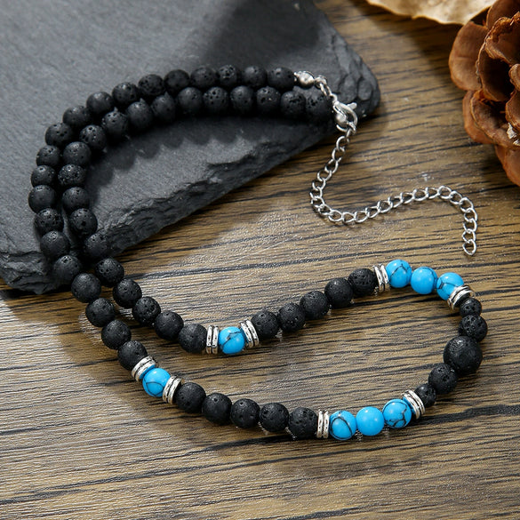 Pendant Necklace Hand Of Fatima Geometric Black Sand Black Gallstone Alloy Electroplated Unisex O Chain