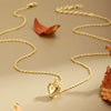 Pendant Necklace Heart Shape Copper 14K Gold Plated Electroplating For Women