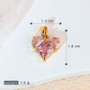 Pendant Necklace Heartshaped Copper Microinlaid Colorful Zircon Electroplating