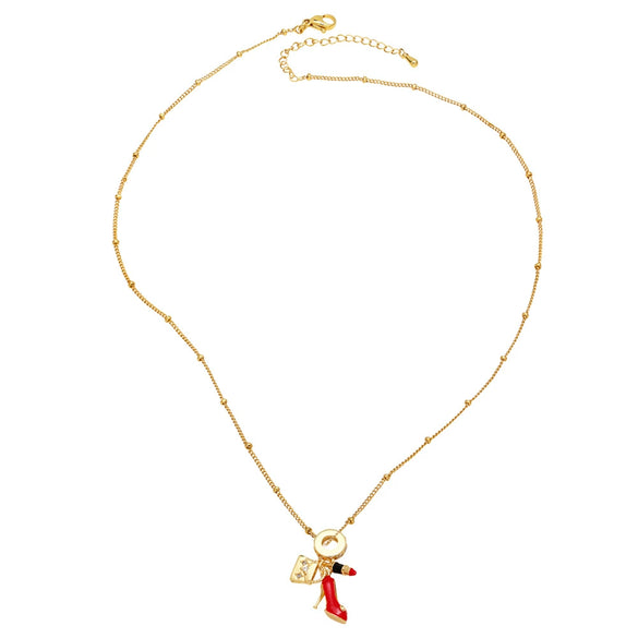 Pendant Necklace Hiphop Geometric Copper Electroplated