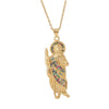 Pendant Necklace Jewelry Copper Inlaid Zircon Cartoon Characters Style