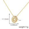 Pendant Necklace Jewelry Copper Plated Electroplating Zircon Letter Pattern