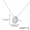 Pendant Necklace Jewelry Copper Plated Electroplating Zircon Letter Pattern