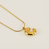 Pendant Necklace Jewelry Gold Plated 316L Stainless Steel With English Letters Pattern