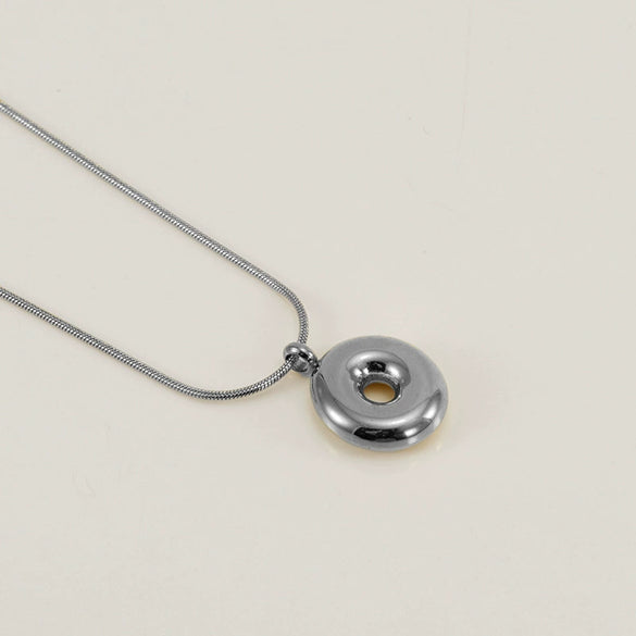 Pendant Necklace Jewelry Gold Plated 316L Stainless Steel With English Letters Pattern