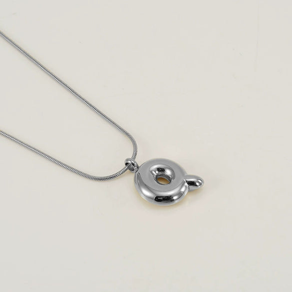 Pendant Necklace Jewelry Gold Plated 316L Stainless Steel With English Letters Pattern