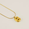 Pendant Necklace Jewelry Gold Plated 316L Stainless Steel With English Letters Pattern