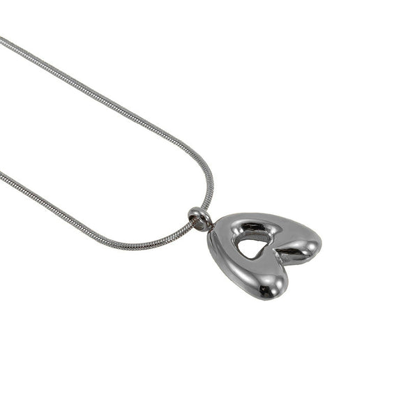 Pendant Necklace Jewelry Gold Plated 316L Stainless Steel With English Letters Pattern