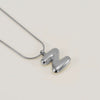 Pendant Necklace Jewelry Gold Plated 316L Stainless Steel With English Letters Pattern