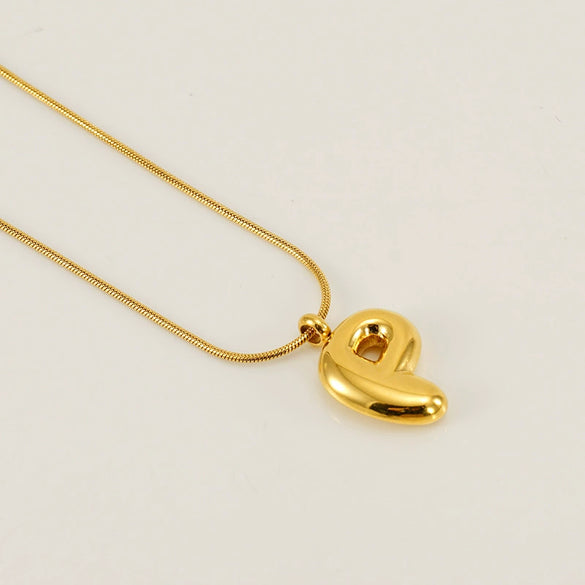 Pendant Necklace Jewelry Gold Plated 316L Stainless Steel With English Letters Pattern