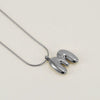 Pendant Necklace Jewelry Gold Plated 316L Stainless Steel With English Letters Pattern