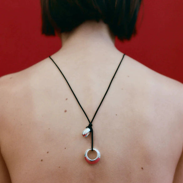 Pendant Necklace Jewelry Stainless Steel Titanium Steel Geometric Exquisite Original Design Electroplated Irregular Circle