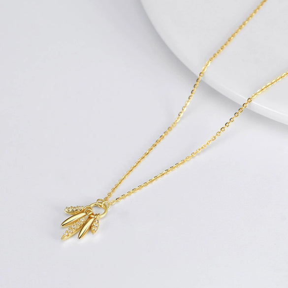 Pendant Necklace Jewelry Sterling Silver 14K Gold Electroplated Tribal Style