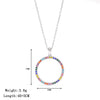 Pendant Necklace Jewelry Titanium Steel Geometric Electroplating Women's