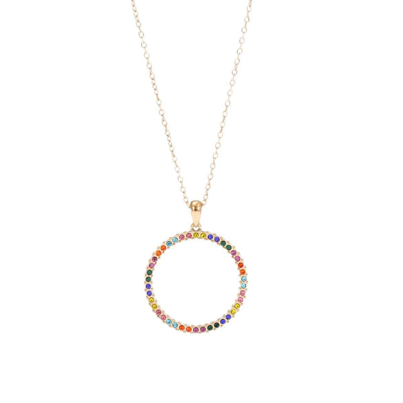 Pendant Necklace Jewelry Titanium Steel Geometric Electroplating Women's
