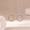 Pendant Necklace Jewelry Titanium Steel Geometric Electroplating Women's