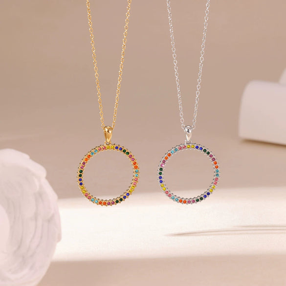 Pendant Necklace Jewelry Titanium Steel Geometric Electroplating Women's