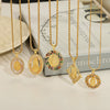 Pendant Necklace Jewelry 316L Stainless Steel Gold Plated Geometric Cartoon Characters Diamond