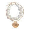 Pendant Necklace Metal Alloy Imitation Pearl Beaded Geometric Electroplating Women's