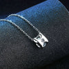 Pendant Necklace Moissanite Simulation Diamond S925 Silver Classic Cow Head Light Luxury