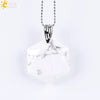 Pendant Necklace Natural Semiprecious Stone And Copper Accessories With Hexagram Design And Electroplating Treatment