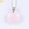 Pendant Necklace Natural Semiprecious Stone And Copper Accessories With Hexagram Design And Electroplating Treatment