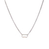 Pendant Necklace Retro Style Titanium Steel Geometric Pattern Electroplating Unisex Pearl