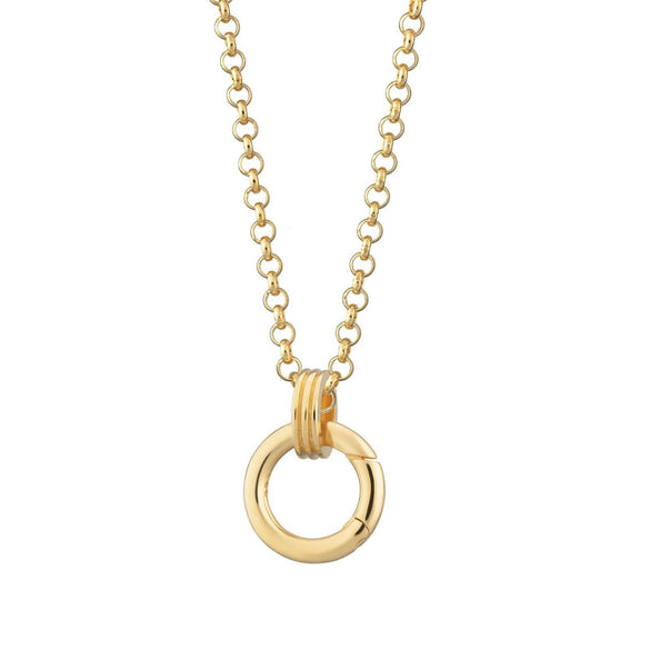 Pendant Necklace Retro Style Titanium Steel Geometric Pattern Electroplating Unisex Pearl