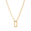 Pendant Necklace Retro Style Titanium Steel Geometric Pattern Electroplating Unisex Pearl