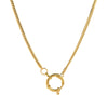 Pendant Necklace Retro Style Titanium Steel Geometric Pattern Electroplating Unisex Pearl