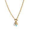 Pendant Necklace Retro Style Titanium Steel Geometric Pattern Electroplating Unisex Pearl