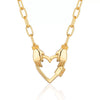 Pendant Necklace Retro Style Titanium Steel Geometric Pattern Electroplating Unisex Pearl