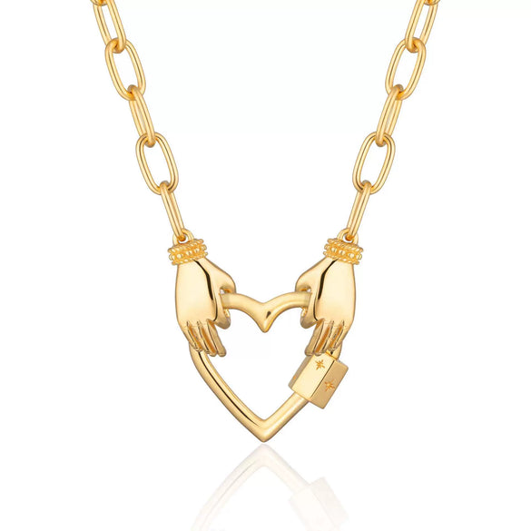 Pendant Necklace Retro Style Titanium Steel Geometric Pattern Electroplating Unisex Pearl
