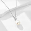 Pendant Necklace S925 Sterling Silver Natural Baroque Pearl Geometric Style Women's Cross Chain