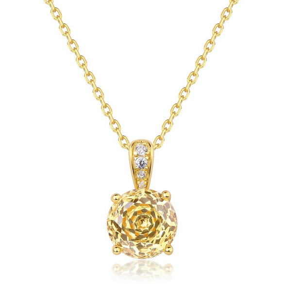 Pendant Necklace Silver Geometric Light Luxury Set With Diamonds