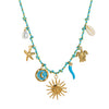 Pendant Necklace Stainless Steel Animal Zodiac Pattern Knotted Rope Chain With Vacuum Electroplating