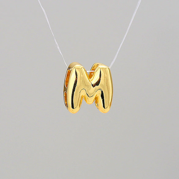 Pendant Necklace Stainless Steel Copper Electroplating Letter Shape Personality Unisex
