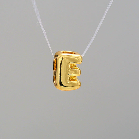 Pendant Necklace Stainless Steel Copper Electroplating Letter Shape Personality Unisex