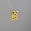 Pendant Necklace Stainless Steel Copper Electroplating Letter Shape Personality Unisex