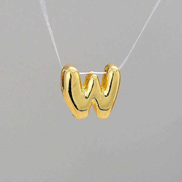 Pendant Necklace Stainless Steel Copper Electroplating Letter Shape Personality Unisex