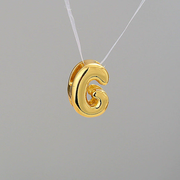 Pendant Necklace Stainless Steel Copper Electroplating Letter Shape Personality Unisex