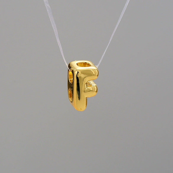 Pendant Necklace Stainless Steel Copper Electroplating Letter Shape Personality Unisex