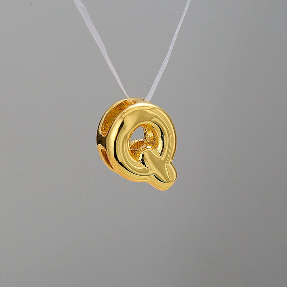 Pendant Necklace Stainless Steel Copper Electroplating Letter Shape Personality Unisex
