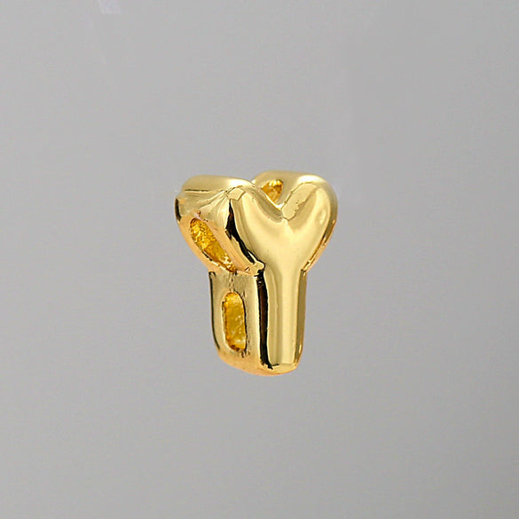 Pendant Necklace Stainless Steel Copper Electroplating Letter Shape Personality Unisex