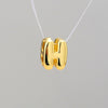 Pendant Necklace Stainless Steel Copper Electroplating Letter Shape Personality Unisex