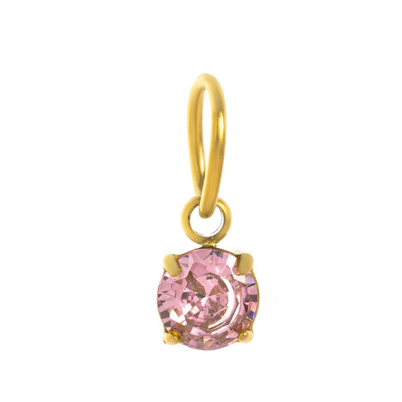 Pendant Necklace Stainless Steel Crystal Geometric Electroplating
