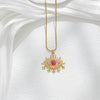 Pendant Necklace Stainless Steel Geometric Devil's Eye Electroplating