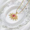 Pendant Necklace Stainless Steel Geometric Devil's Eye Electroplating